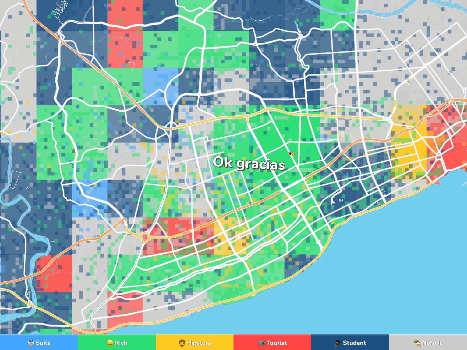 Santo Domingo Neighborhood Map