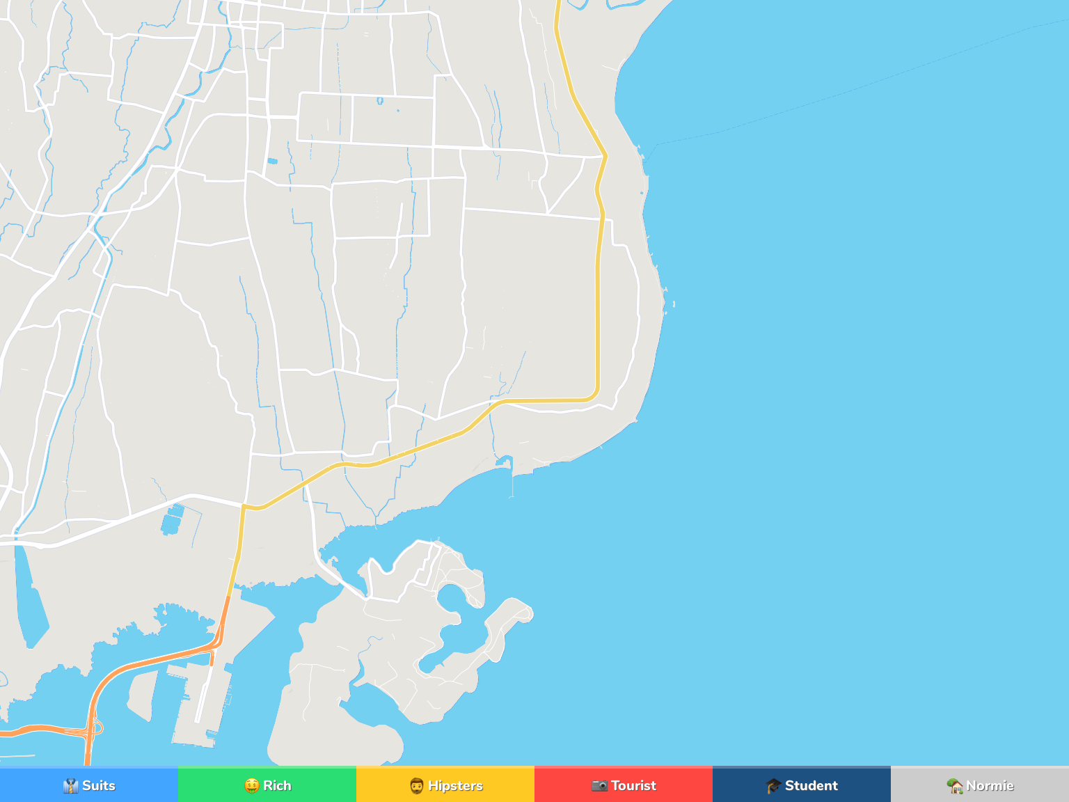 Sanur Neighborhood Map