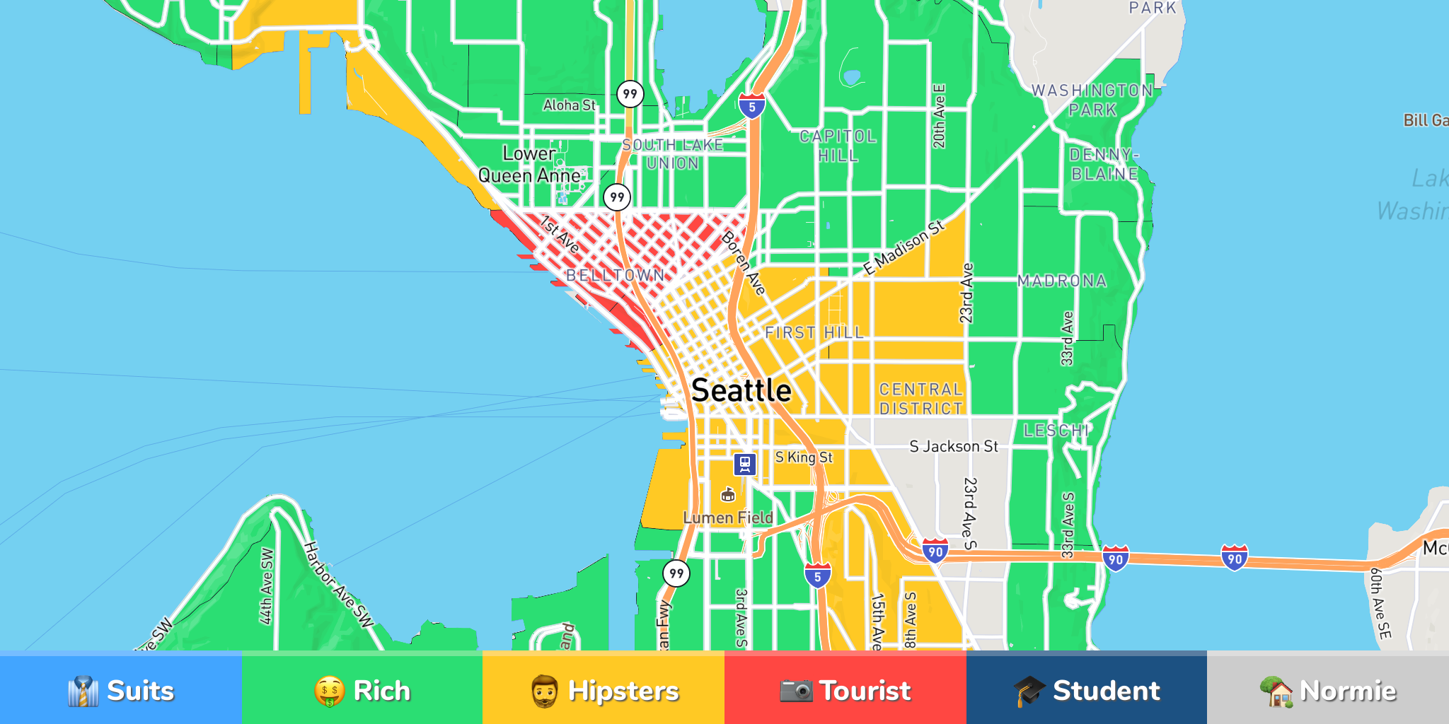 Seattle Neighborhood Map