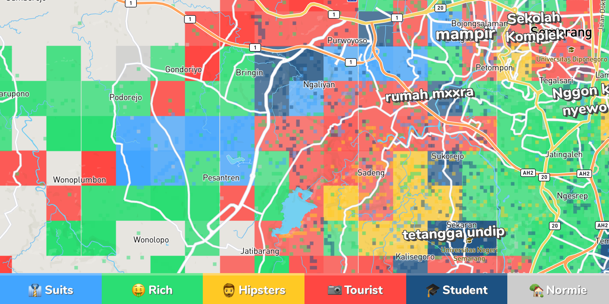  Semarang  Neighborhood Map 