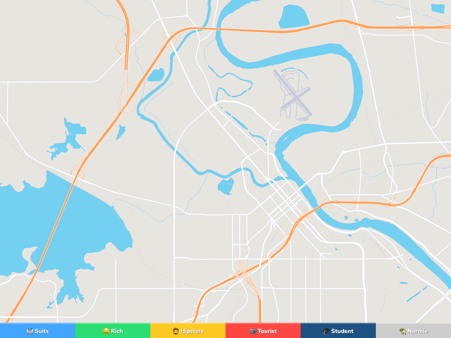 Shreveport Neighborhood Map