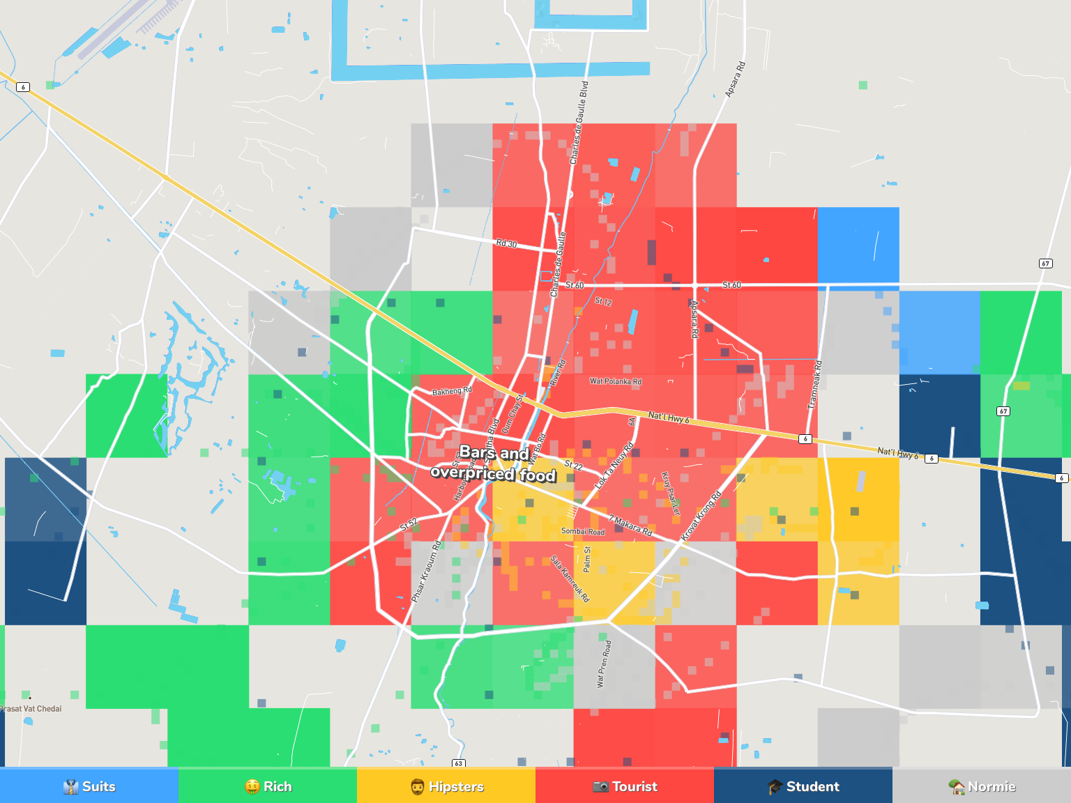 Siem Reap Neighborhood Map