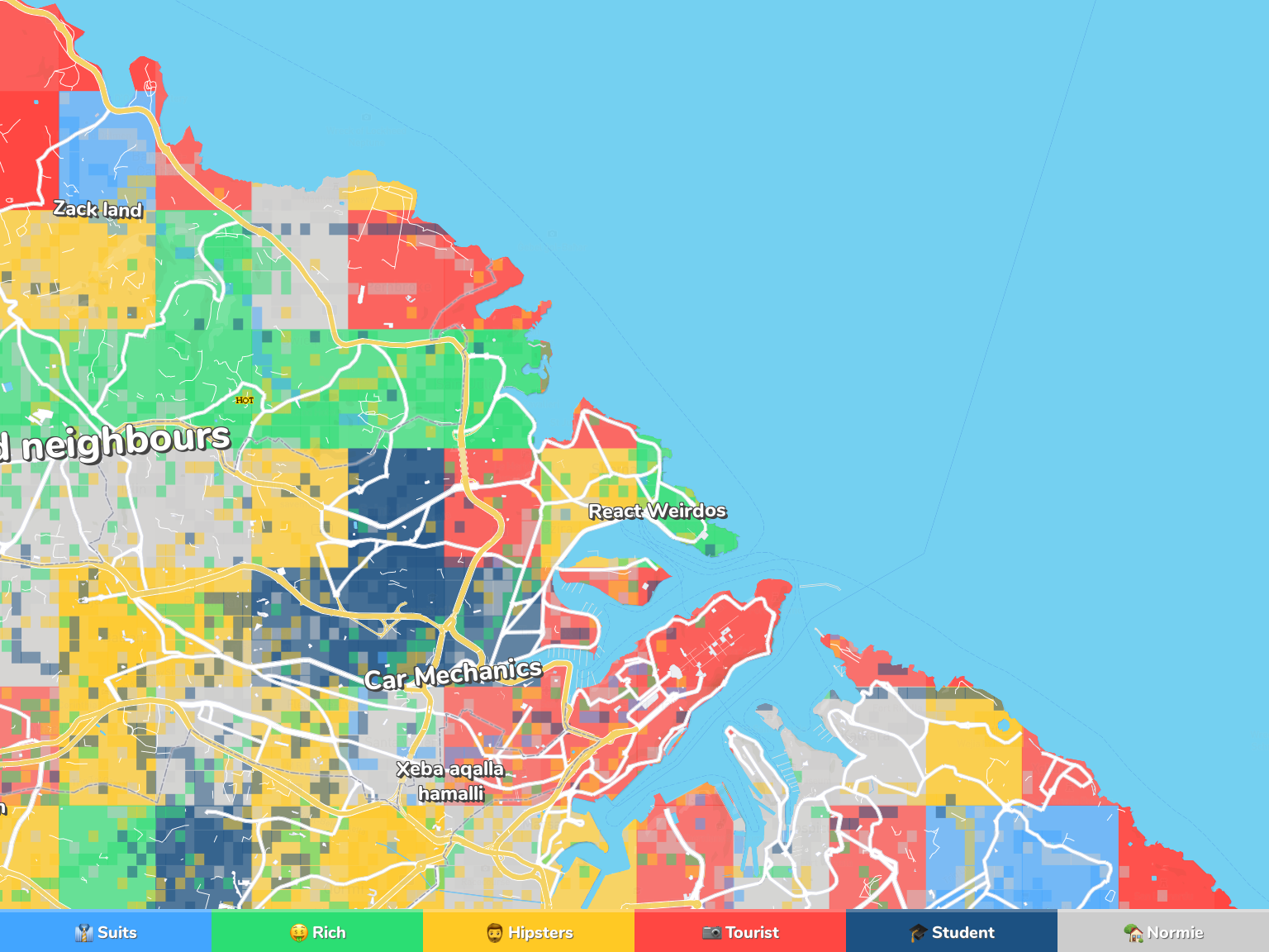 Sliema Neighborhood Map