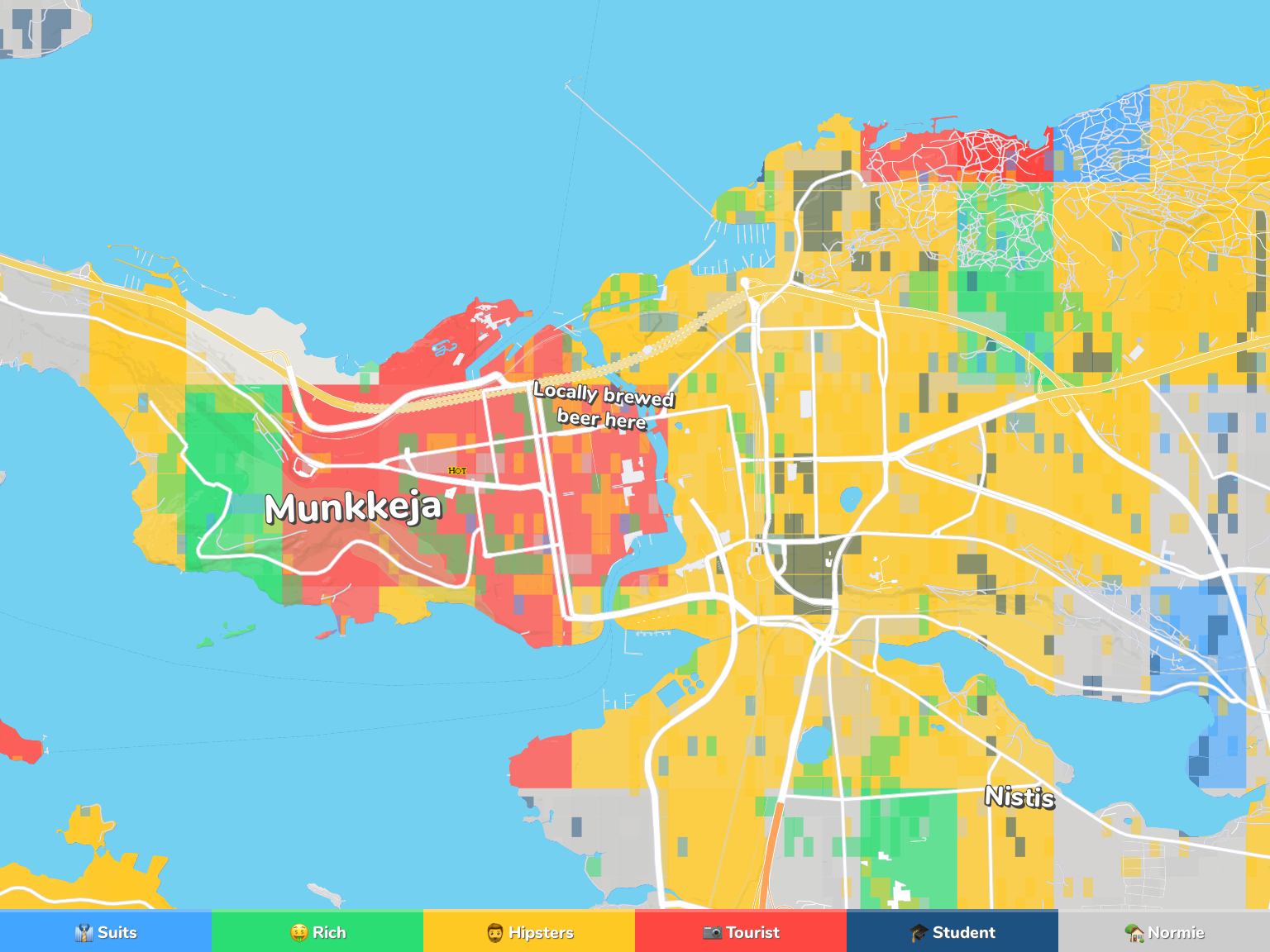 Tampere Neighborhood Map