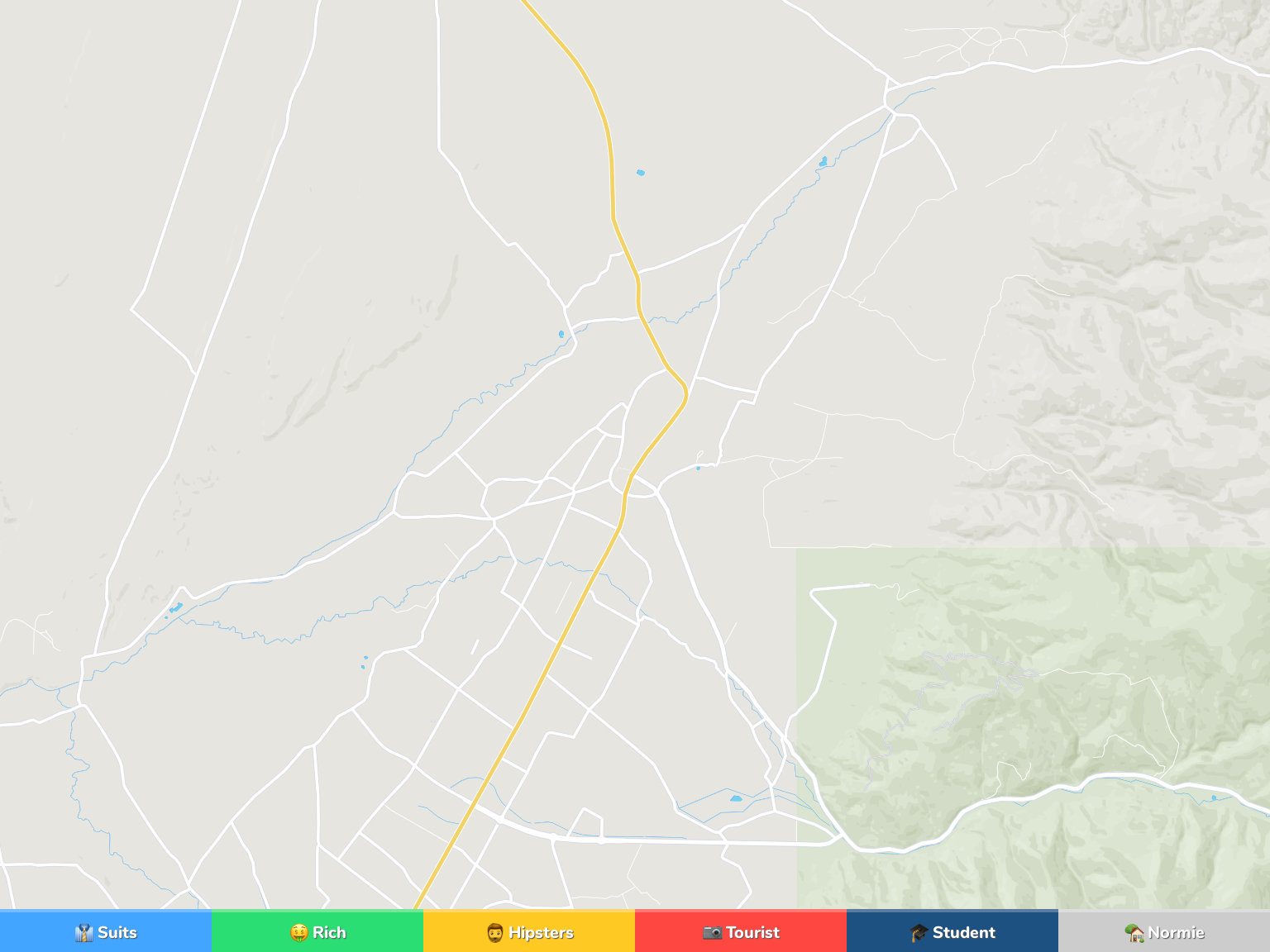 Taos Neighborhood Map