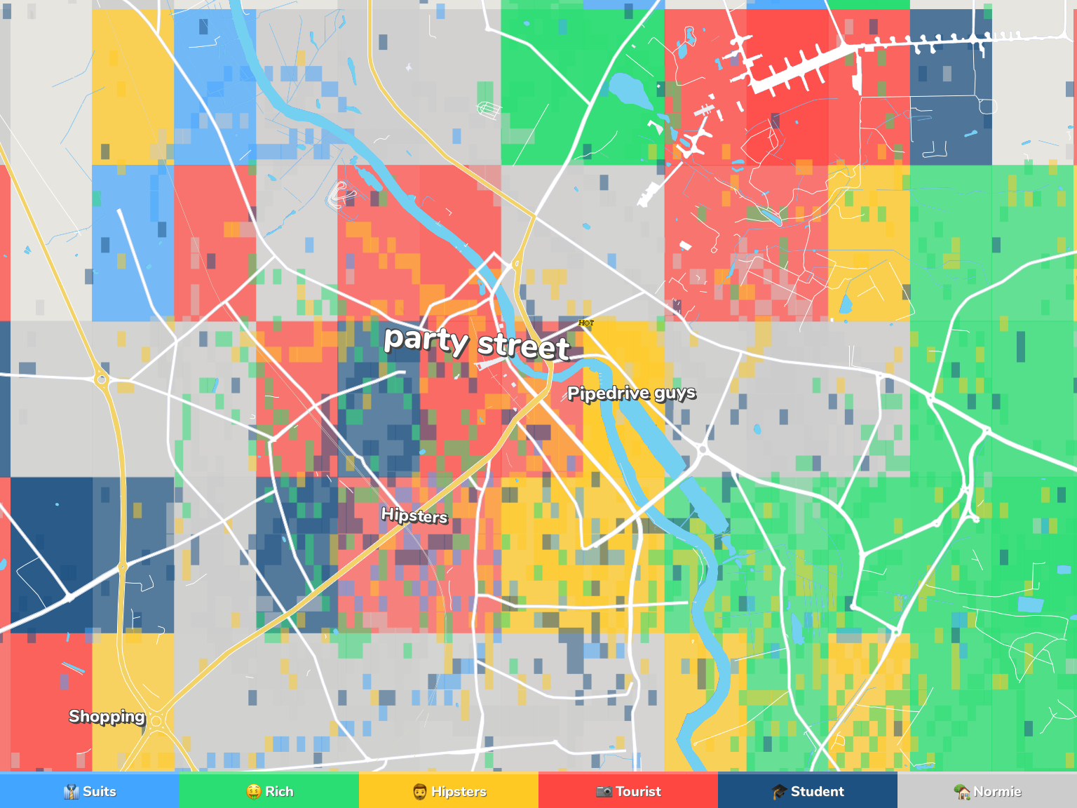 Tartu Neighborhood Map