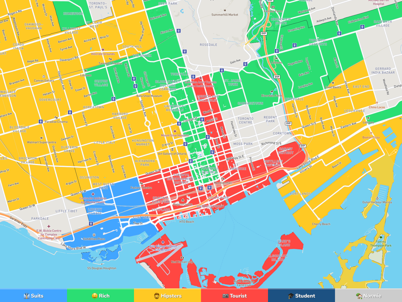 Toronto Neighborhood Map