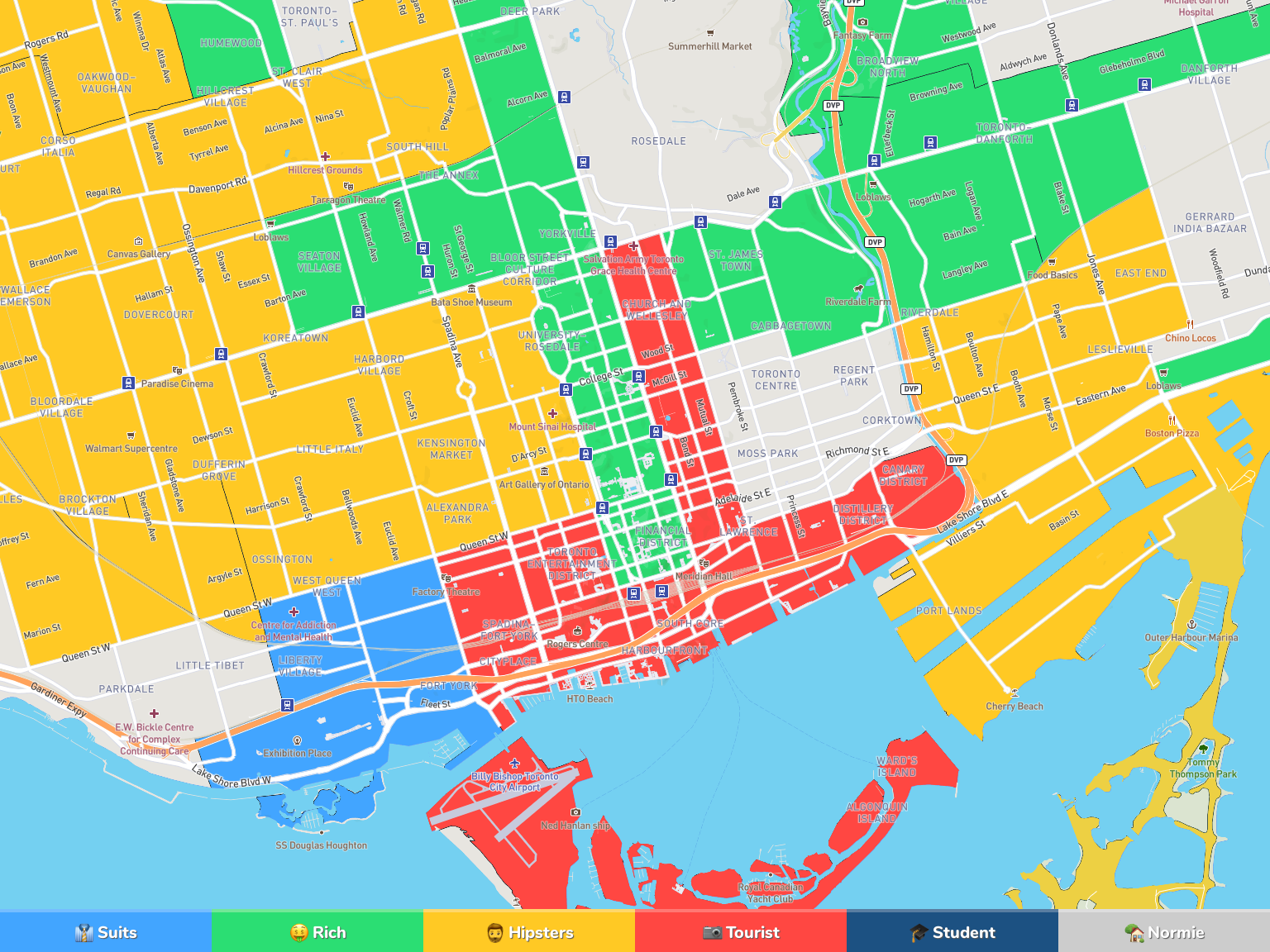 City Of Toronto Neighbourhoods Map Toronto Neighborhood Map