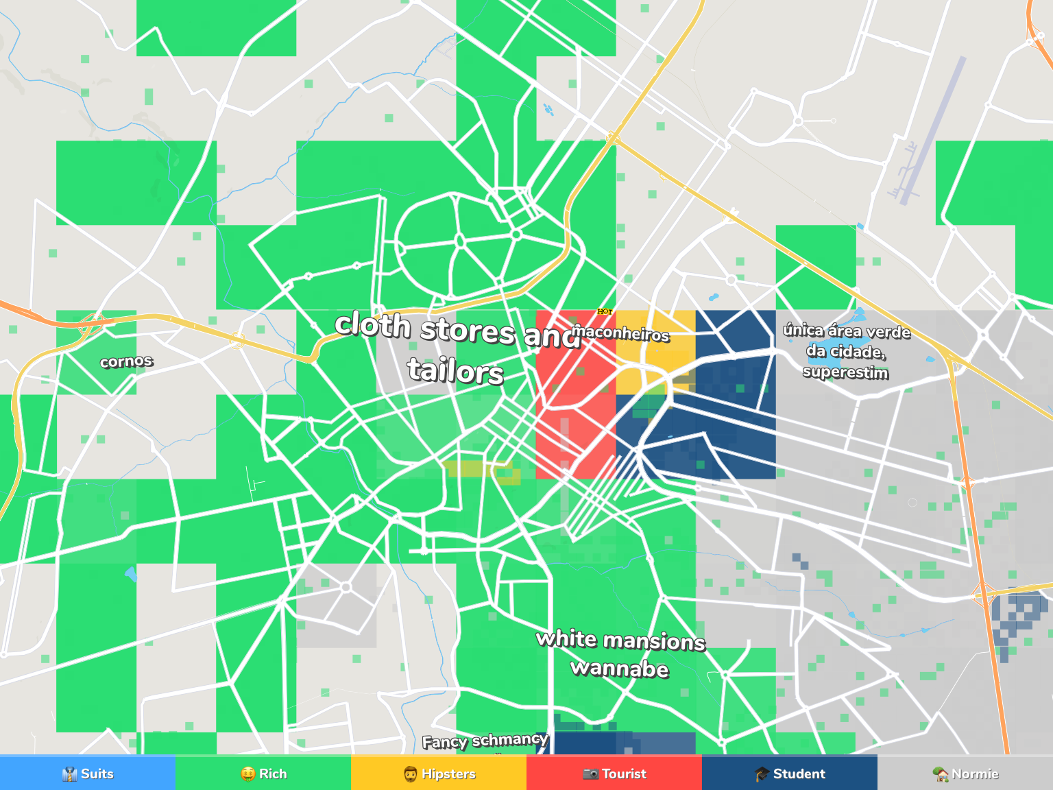 Uberlandia Neighborhood Map