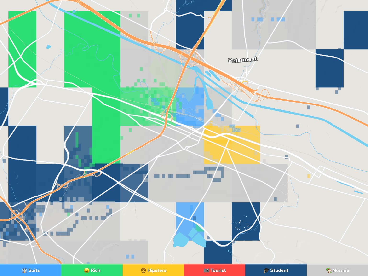 Utica Neighborhood Map