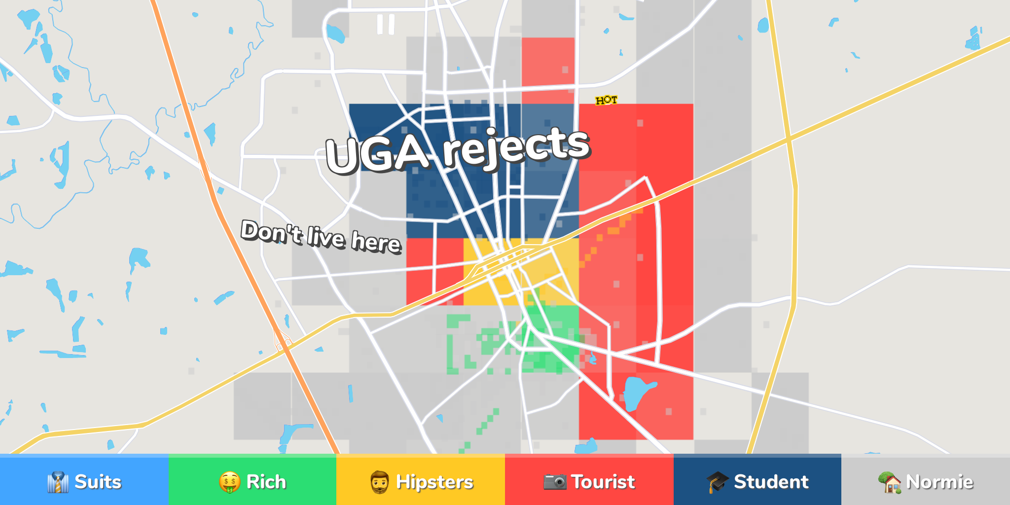 Valdosta Neighborhood Map