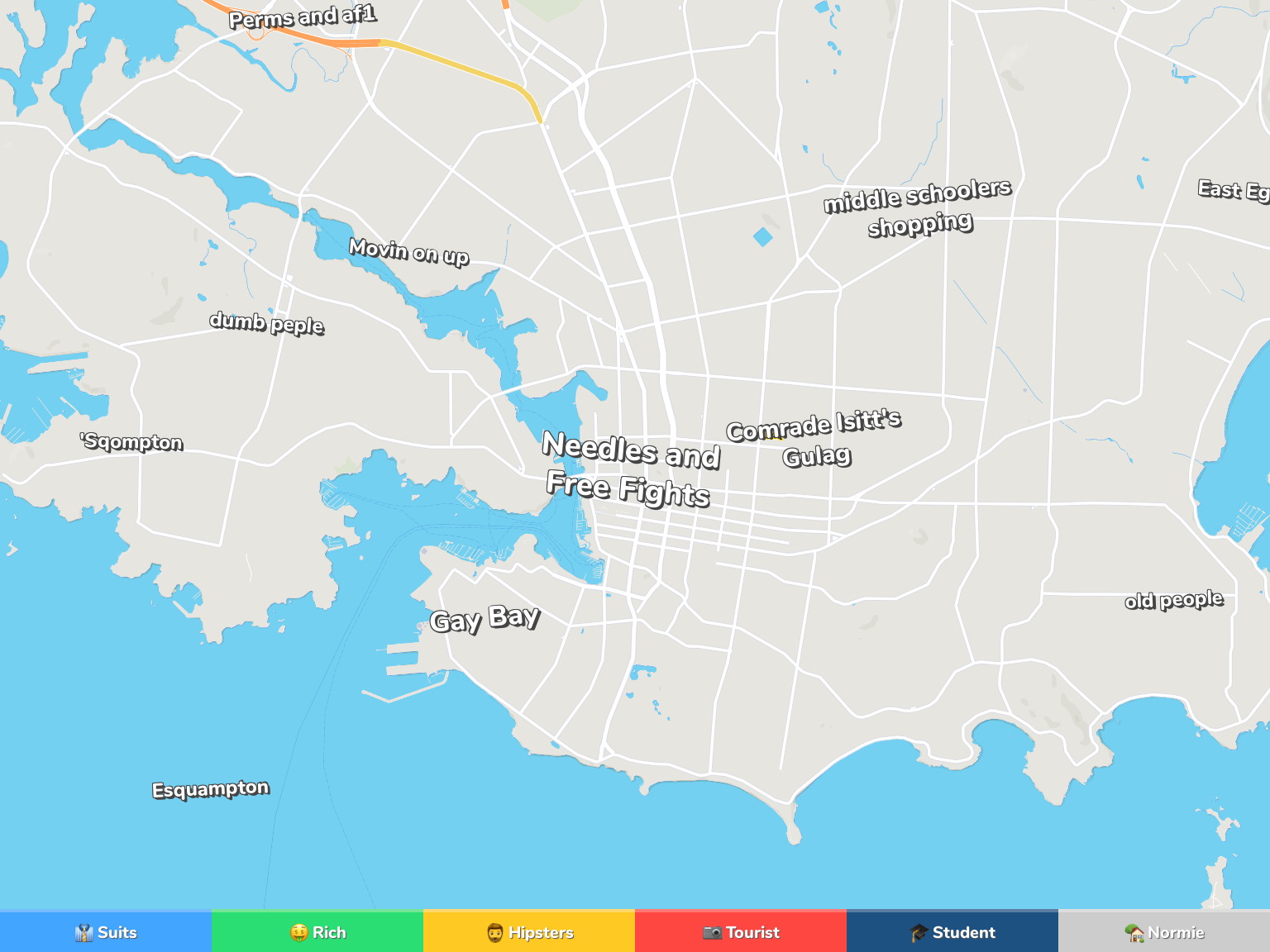 Victoria Neighborhood Map