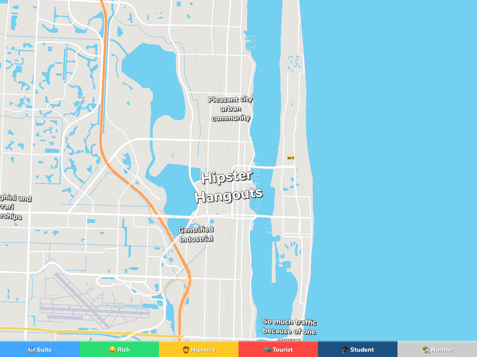 West Palm Beach Neighborhood Map