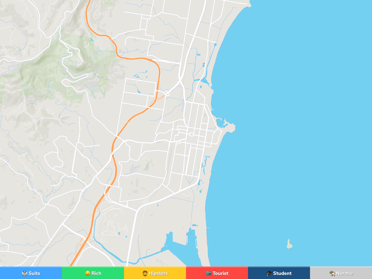 Wollongong Neighborhood Map