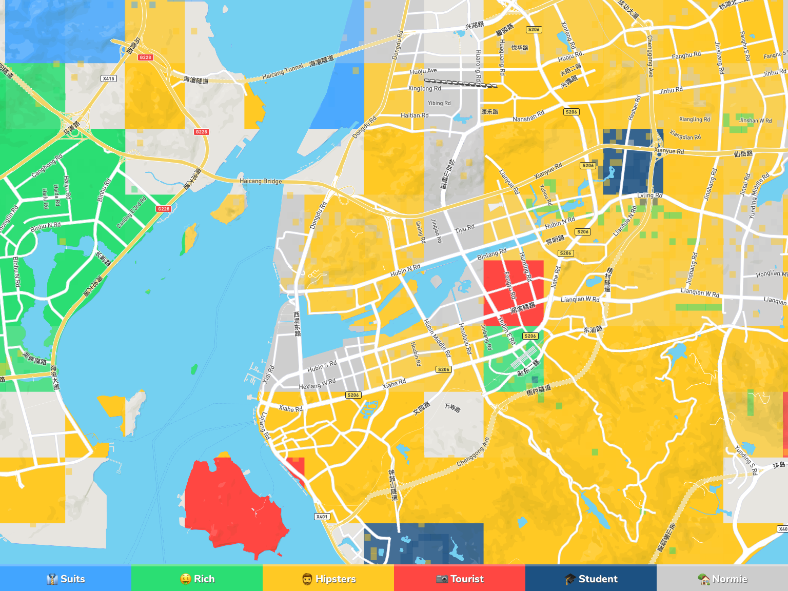 Xiamen City Map