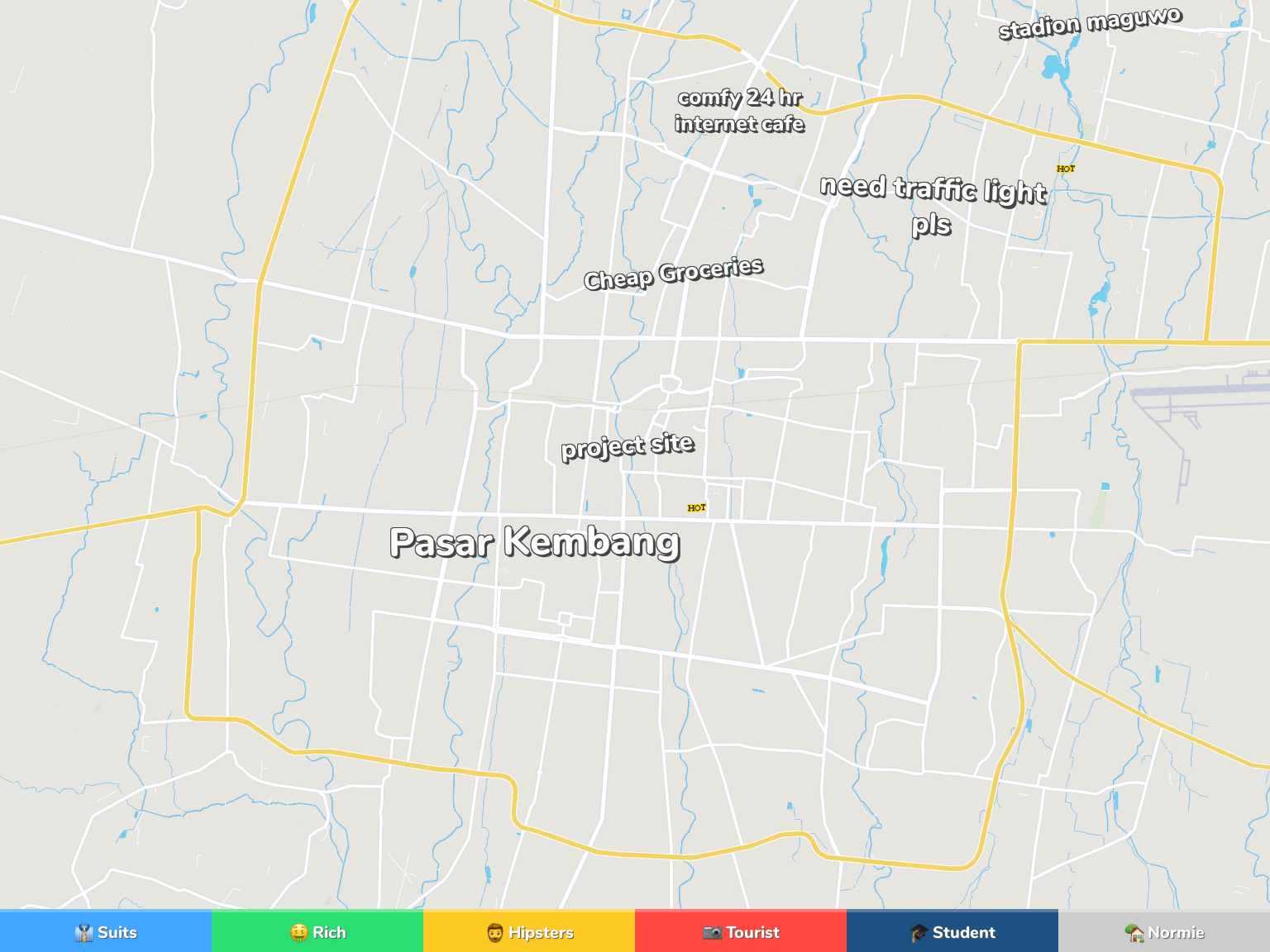 Yogyakarta Neighborhood Map