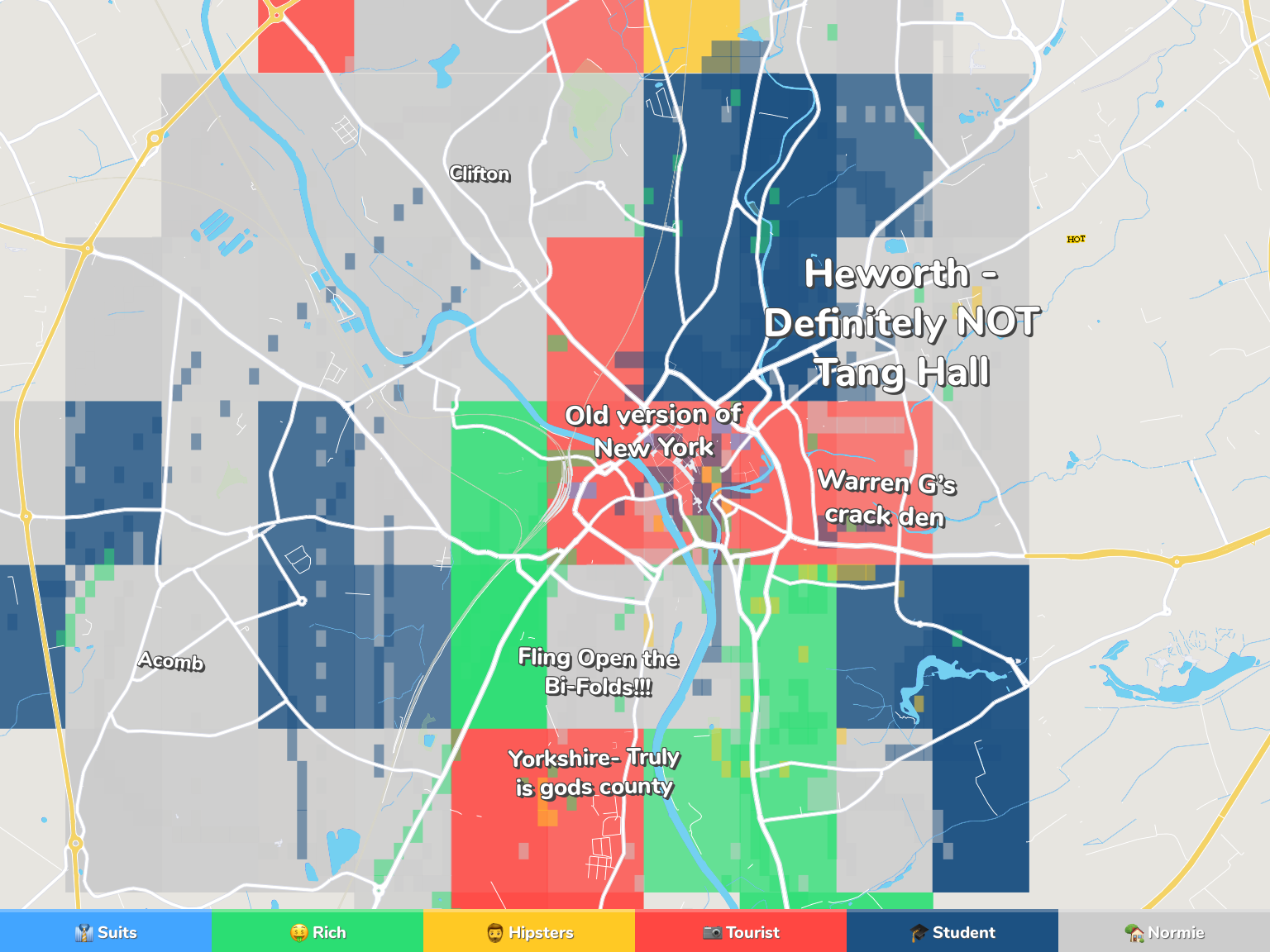 York Neighborhood Map