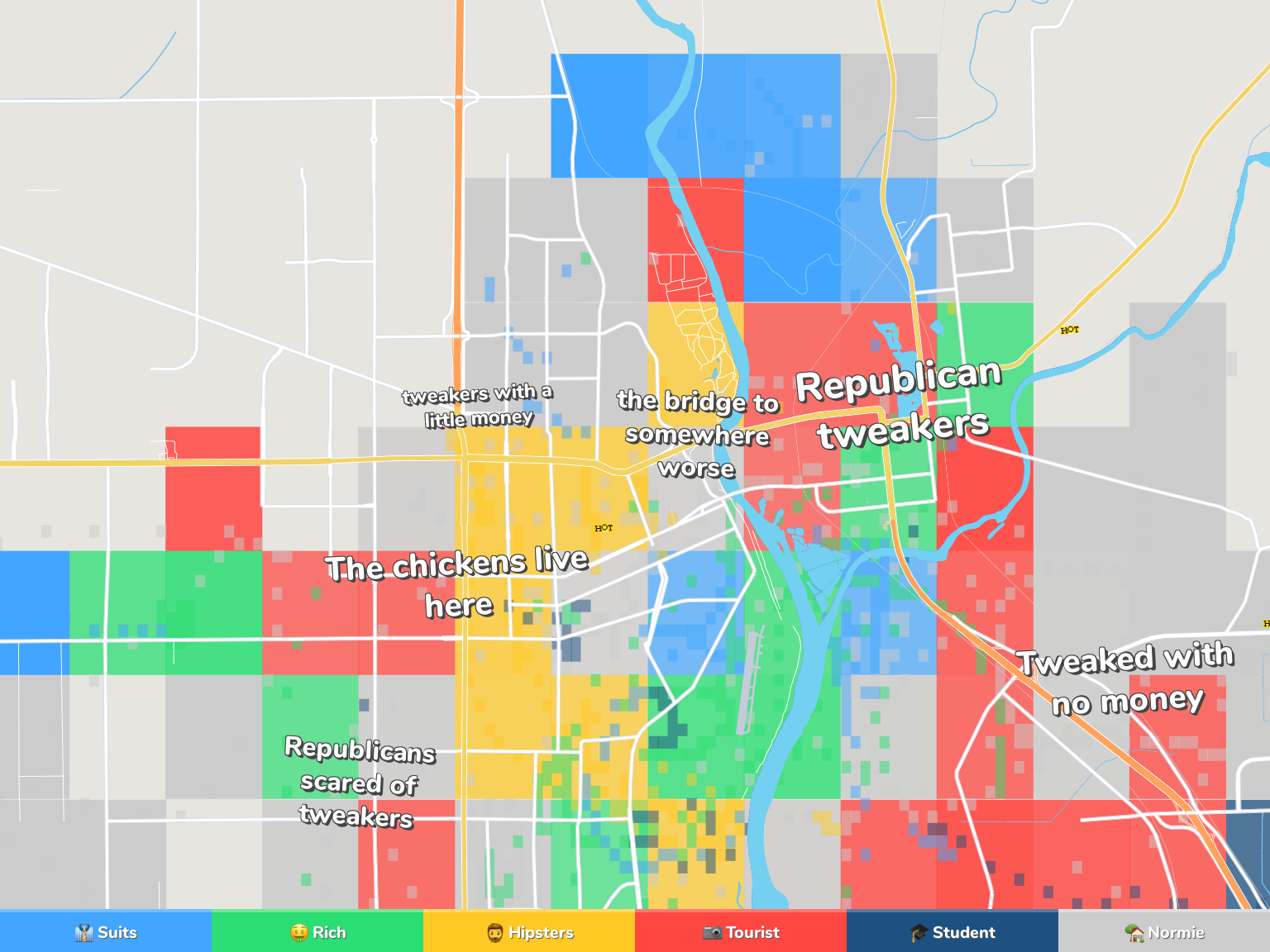 Yuba City Neighborhood Map