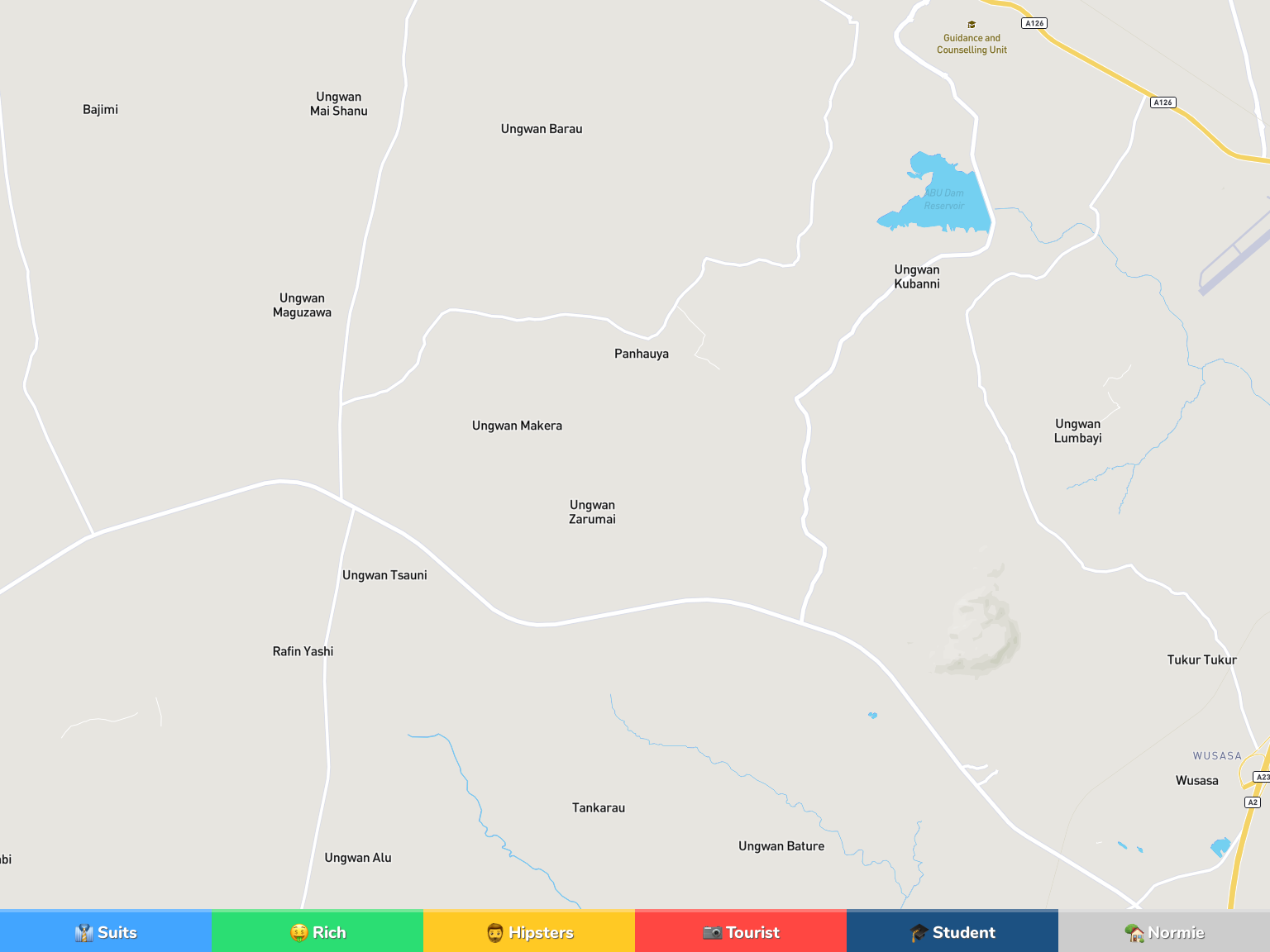 Zaria Neighborhood Map