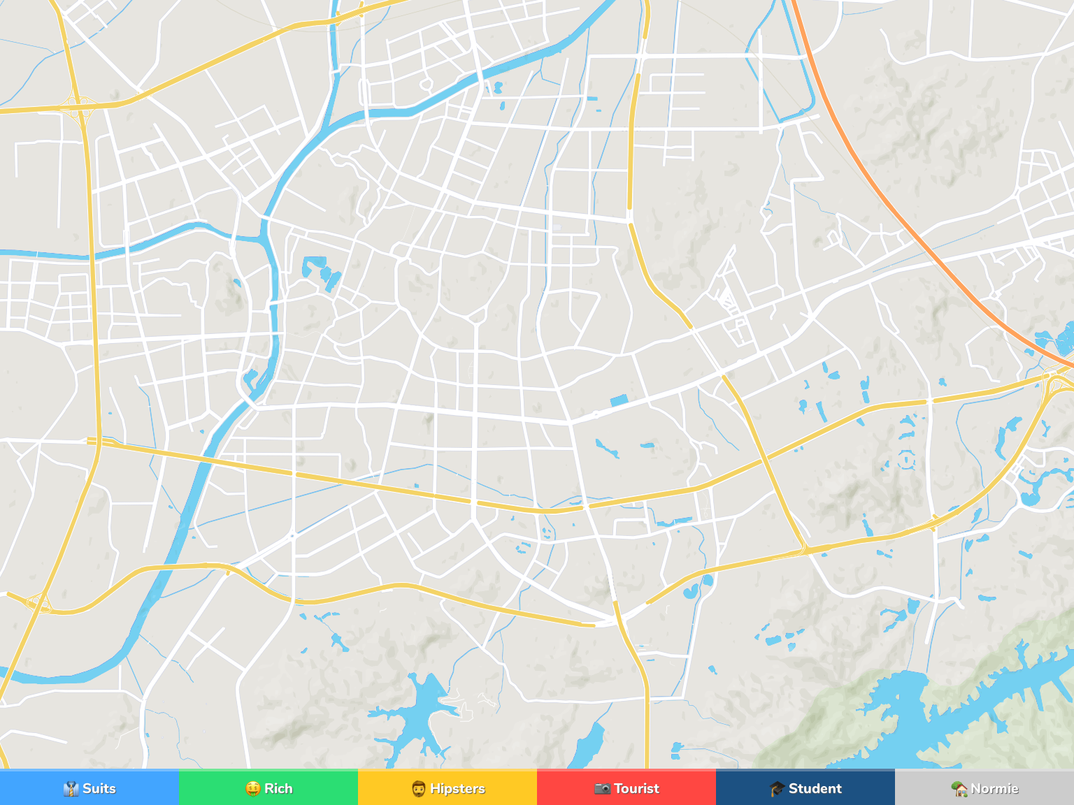 Zhongshan Neighborhood Map