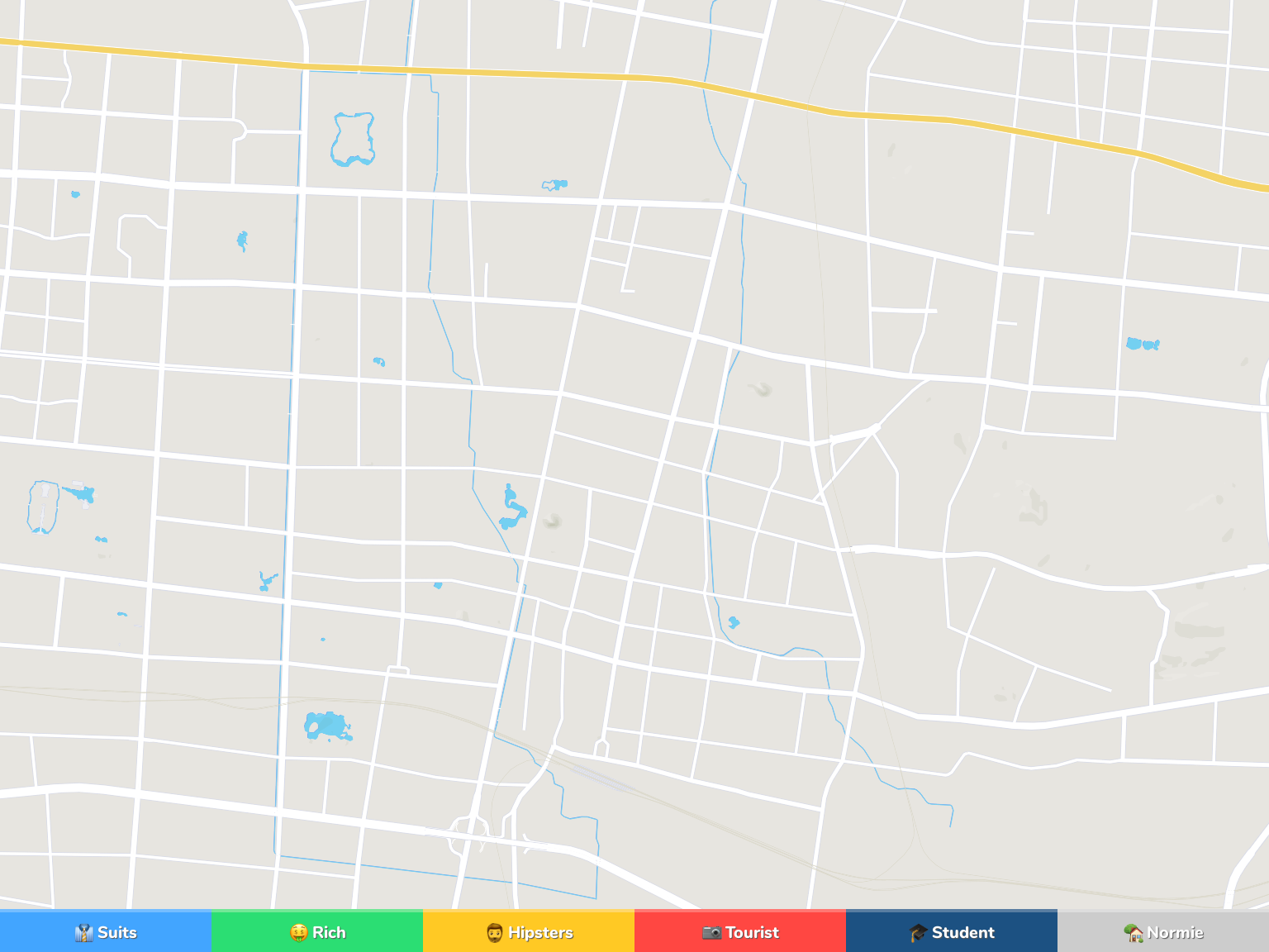Zibo Neighborhood Map