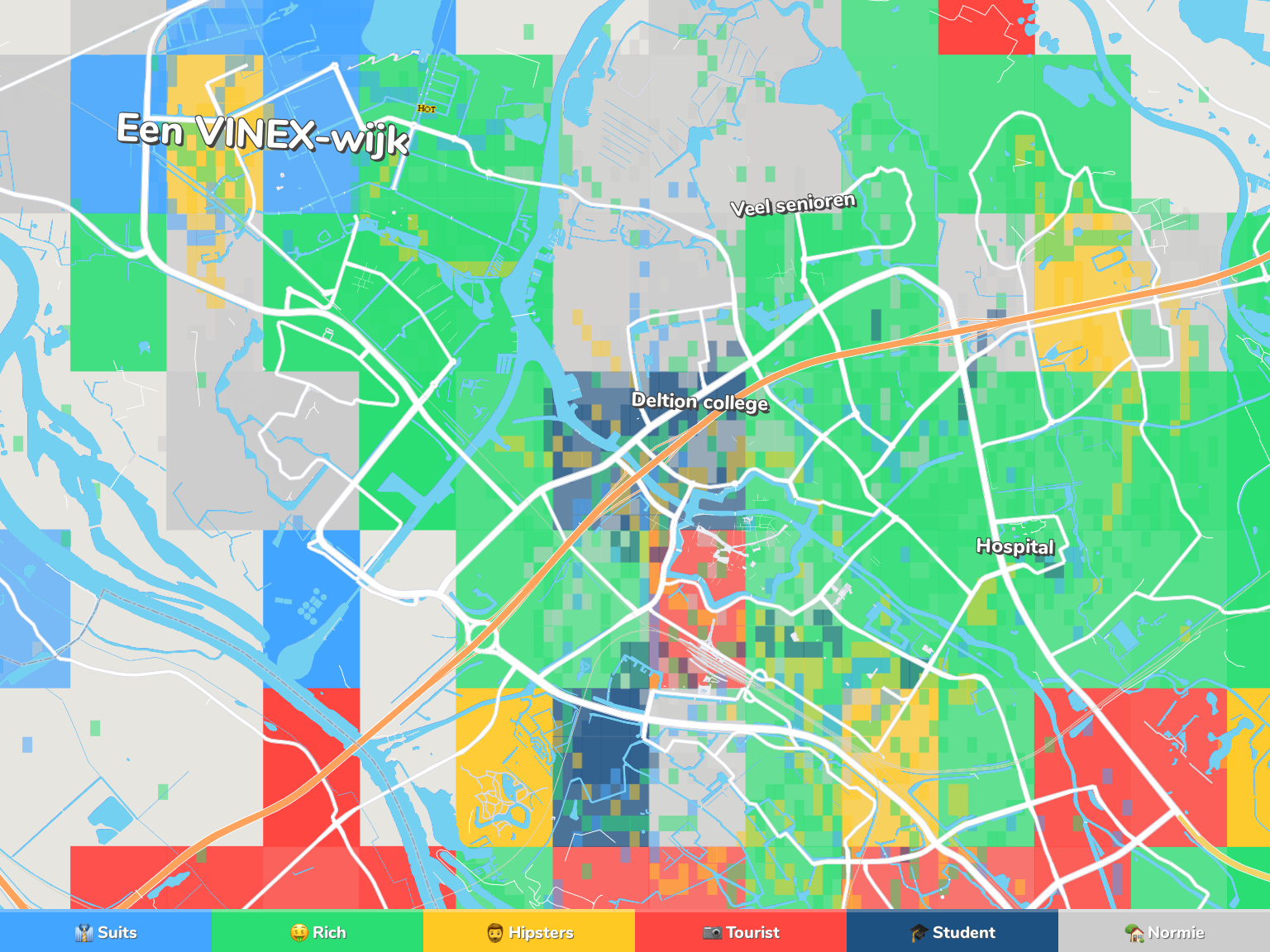 Zwolle Neighborhood Map